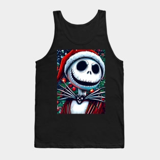 Elevate Your Holidays: Unique Jack Skellington Christmas Art for a Whimsical Celebration! Tank Top